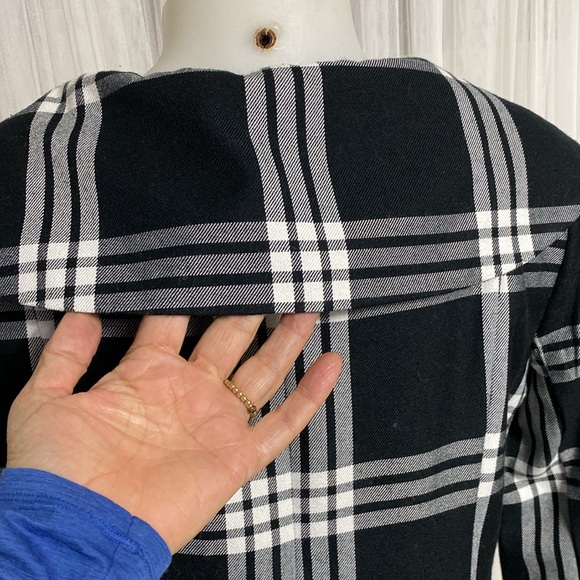Women’s plaid black /white blazer! Work, business, office! Size S - Picture 8 of 17